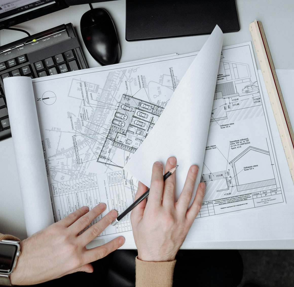 Structural engineering technical plans